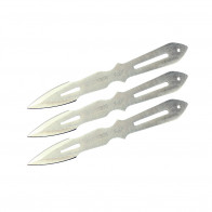 9" Set of 3 Super Chrome Throwing Knives