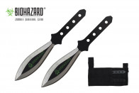 5.5" 2pc. Black Throwing Knives