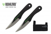 5.5" 2pc. Black Throwing Knives
