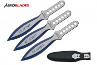 6.5" 3 pcs set two tones blade throwing knife