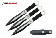 6.5" 3 pcs set two tones blade throwing knife