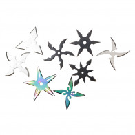 8 pcs Mix Colors Throwing Star Set