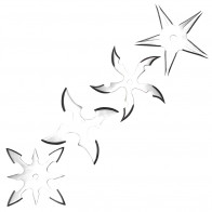 SET OF 4PCS STAR CHROME STAR