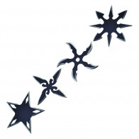 Black Throwing Stars