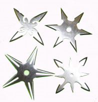 Chrome Throwing Stars