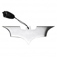 4" Silver Batarang w/ Lanyard