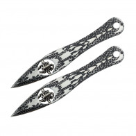 Set of 2 Floating Scorpion Throwing Knives