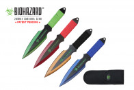 9 Inch 4pc set astd color zombie thrower