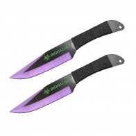 9" 2pc set: Purple and Black Thrower