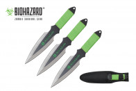 9" 3pc.Two-Tone Throwing Knives