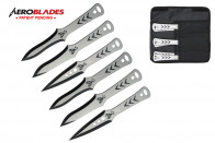 Set of 6 9" Assorted Blade Scorpion Throwing Knives