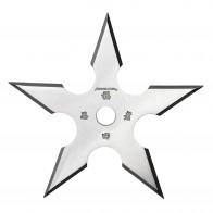 4" Chrome Single 5-Point Throwing Star