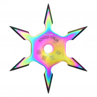 6-Point Rainbow Throwing Stars (3PC)