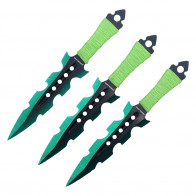7.5" 3 PC SET THROWING KNIFE