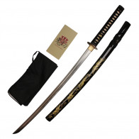 41" Handmade Katana (Crane Print)