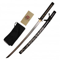 41" Handmade Katana (Flower Print)