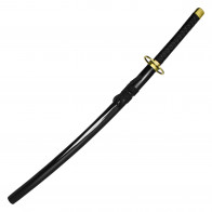 38" Sword w/ Black Handle and Black Saya