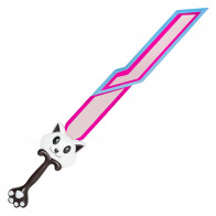 36" Multicolor Metal Sword