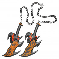 Dual Chained Foam Blades