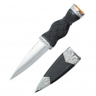 7.25" Overall Dirk With Plain Handle And Yellow Gem