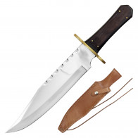 13" Alamo Bowie Knife w/ Leather Sheath