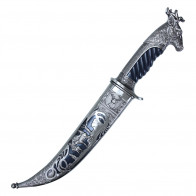 13-7/8" Hunting Knife with Dear Pommel