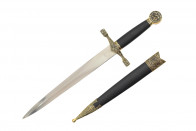 15.5" Medieval Dagger w/ Dragon Engraved Pommel