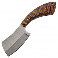 6.5" True Damascus (256-Layer) Sunrise Cleaver