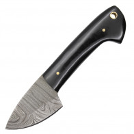 6.25" True Damascus (144-Layer) Knife w/ Genuine Bison Horn Handle