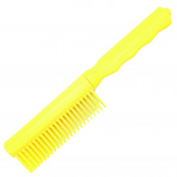 6.25" Yellow Plastic Comb Knife