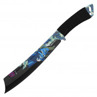 15" Blue Samurai Machete (2PC)