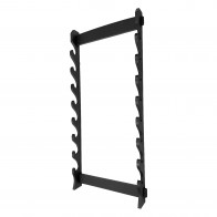 8-Rack Black Wooden Katana Sword Wall Stand