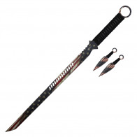 27" American Flag Ninja Sword