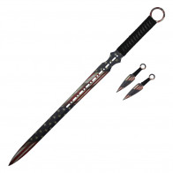27" American Flag Ninja Sword
