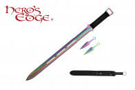 28" Ninja Sword w/ Throwing Knives