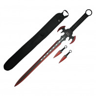 30" Nija Machete w/ 2 Piece 5" Thrower