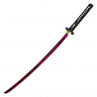 Hand Forged Carbon Steel Katana (Red Smoke)