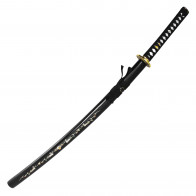 27.5" Handmade Katana w/ Carbon Steel Blade & Painted Saya
