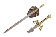 37.5" Gold Hero's Sword w/ Plaque