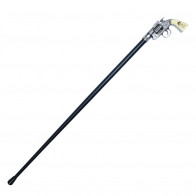 37" Billy The Kid Walking Sword Cane w/ Revolver Handle Grip