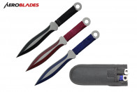 6.5" 3 pcs set two tones blade throwing knife