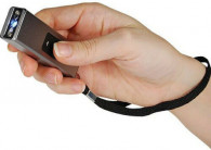 Keychain Silver Stun Gun Taser w/ LED Flashlight