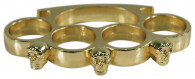 Gold Skull Belt Buckle