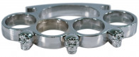 Silver Skull Belt Buckle