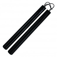 12" Black Wooden Corded Nunchaku