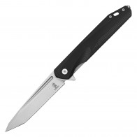 BUCKSHOT - 8.5" D2 Steel Ball Bearing Pocket Knife w/ Black G10 Handle