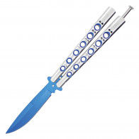 2-Tone Blue Butterfly Knife
