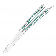 9" Green Butterfly Knife