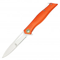 8” Buckshot Orange Gills Pocket Knife