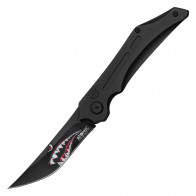 8" ATOMIC D2 Steel WarHawk Automatic Knife w/ Aircraft Aluminum Black Handle